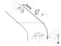 Part Location Diagram of 952701676 Poulan Cutting Head Assembly
